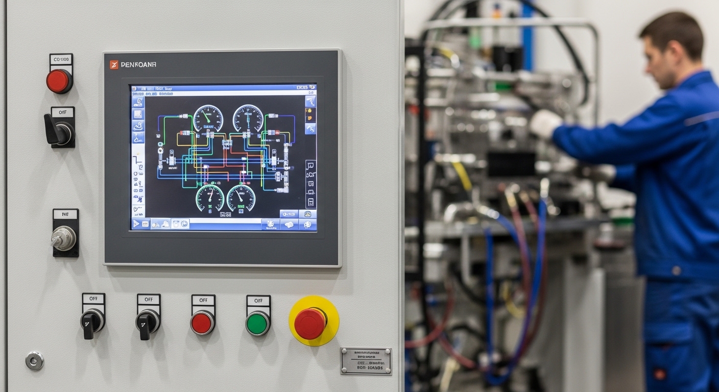 Instalación y configuración de encoder display industrial