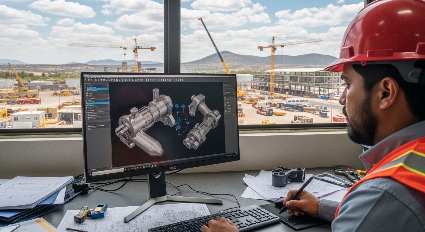 Montajes industriales y diseño AutoCAD en Querétaro