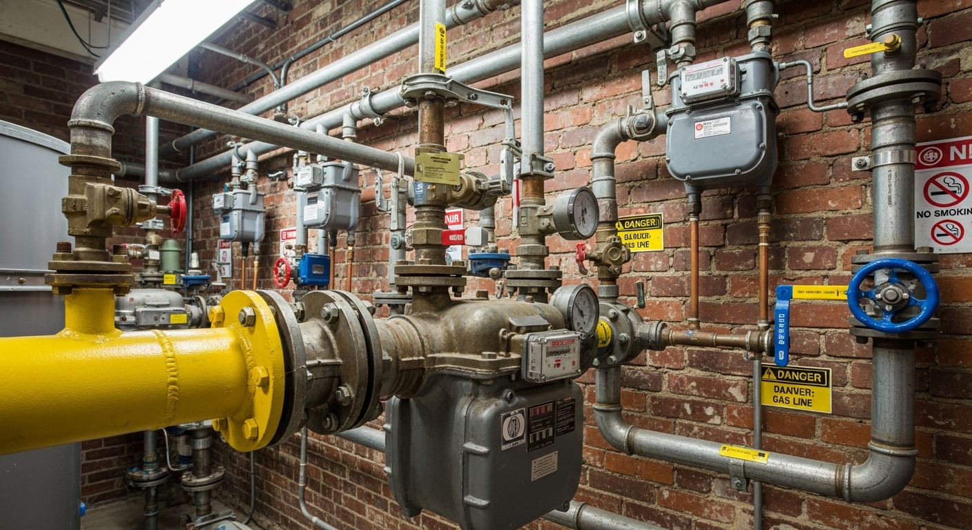 Instalación de gas industrial y residencial