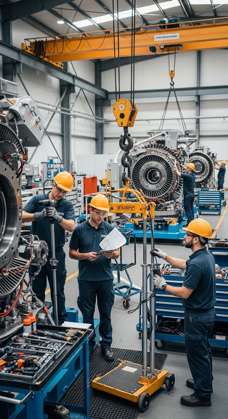 Metodología profesional para montaje de maquinaria industrial