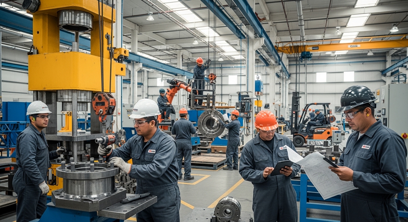 Montaje de maquinaria especializada para procesos industriales