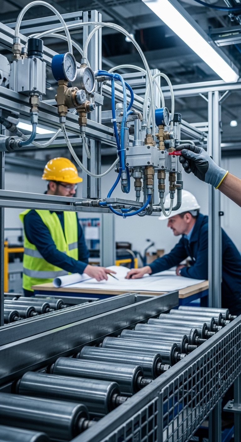 Proceso de fabricación de transportadores industriales