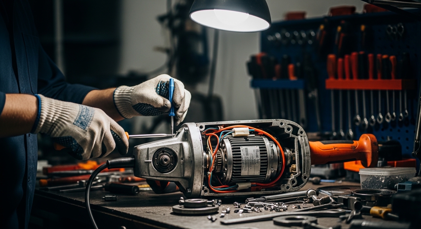 Reparación de herramienta manual eléctrica industrial