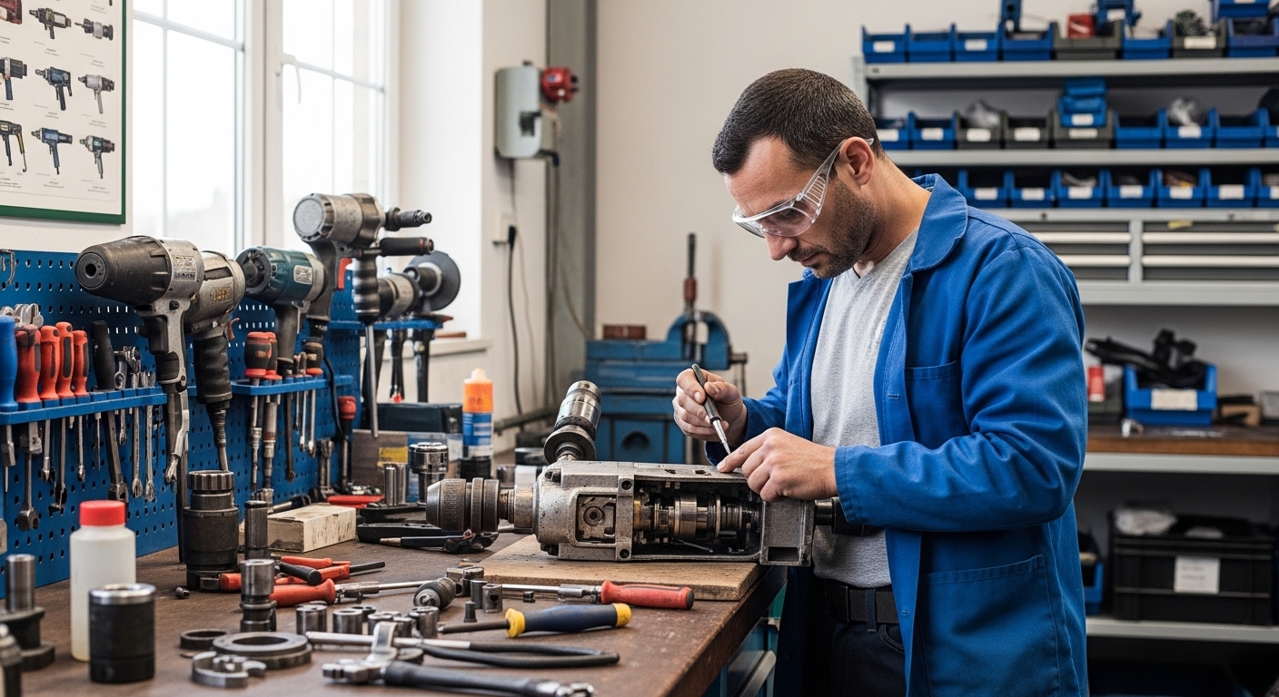 Reparación de taladros neumáticos industriales