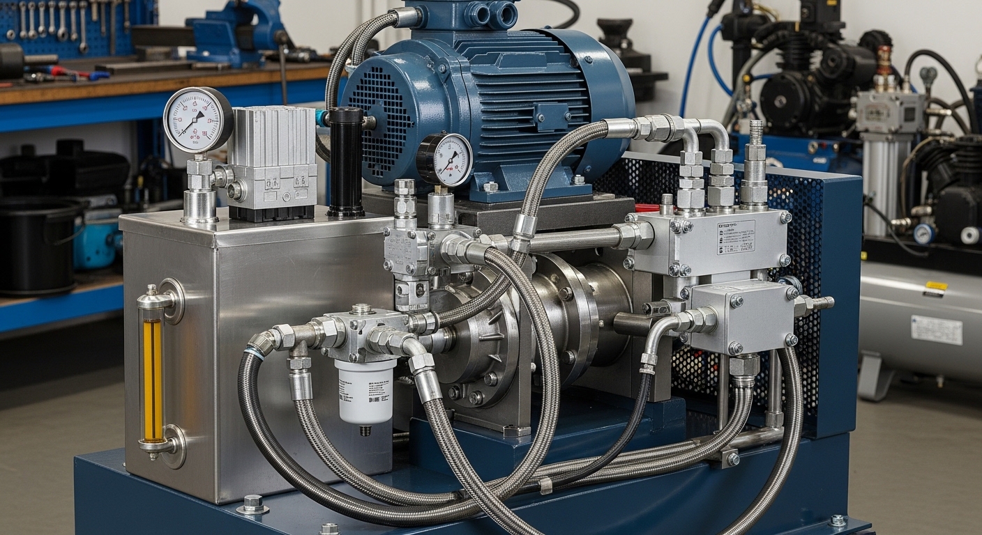 Unidad hidráulica de potencia estándar industrial