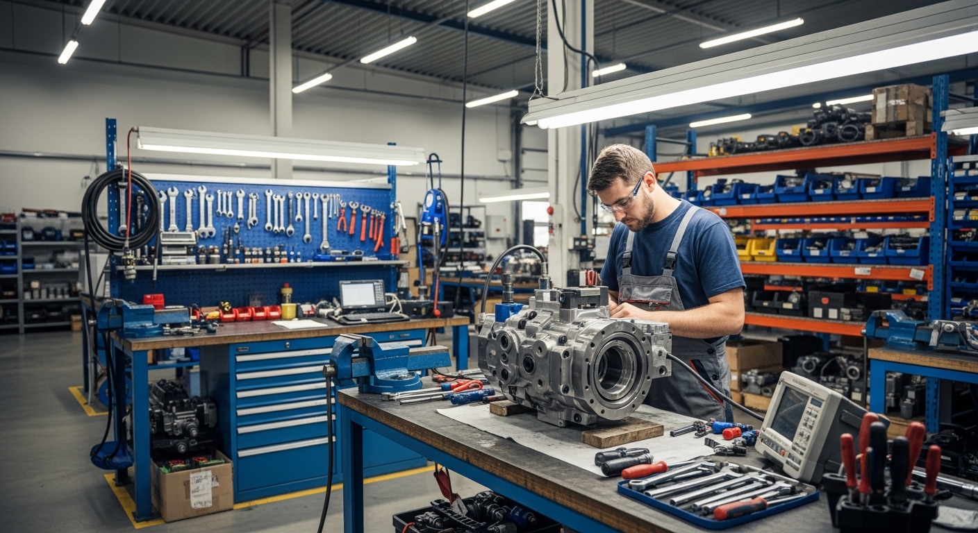 Taller de reparación de bombas hidráulicas Sistemas Hidráulicos GC